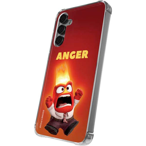 Disney Inside Out Anger Portrait Galaxy S24 Plus Clear Case